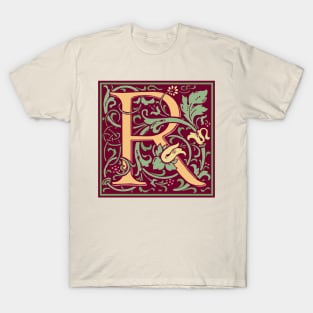 William Morris Vintage Letter R T-Shirt